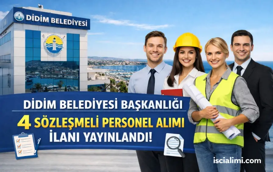 Didim Belediyesi Başkanlığı 4 Sözleşmeli Personel Alımı İlanı Yayınlandı