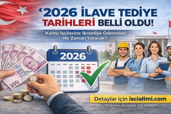 2026 İlave Tediye Tarihleri Belli Oldu! Kamu İşçilerine İkramiye Ödemeleri Ne Zaman Yatacak?