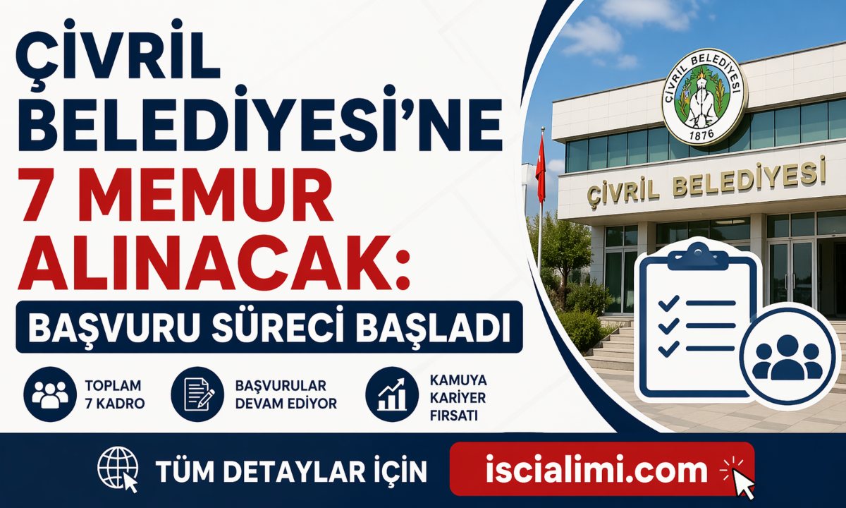 Çivril Belediyesi’ne 7 Memur Alınacak: Başvuru Süreci Başladı