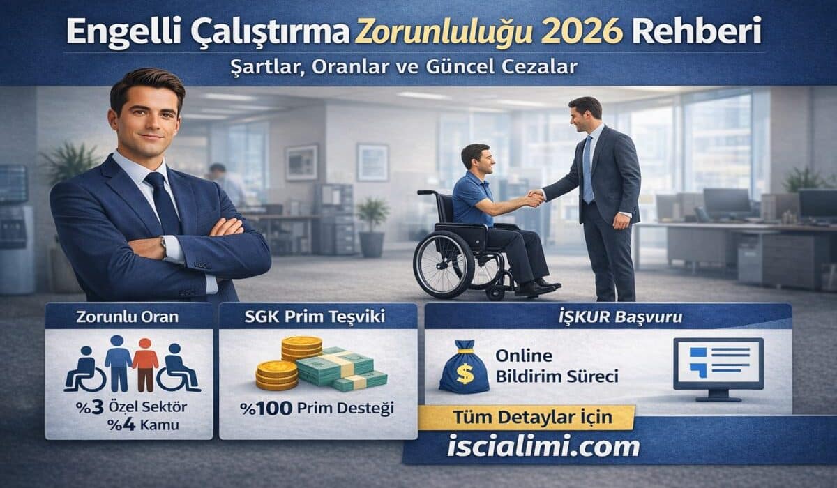Engelli Çalıştırma Zorunluluğu 2026 Rehberi – Şartlar, Oranlar ve Güncel Cezalar