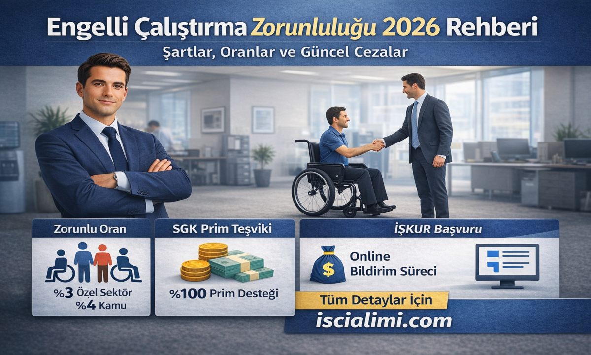 Engelli Çalıştırma Zorunluluğu 2026 Rehberi – Şartlar, Oranlar ve Güncel Cezalar