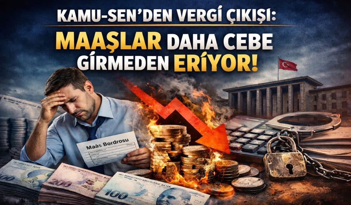 Kamu-Sen’den Vergi Çıkışı: “Maaşlar Daha Cebe Girmeden Eriyor!”