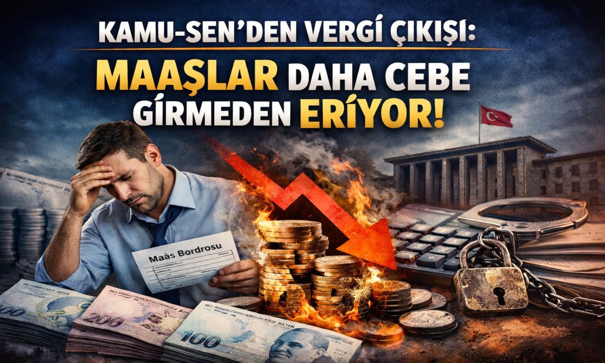 Kamu-Sen’den Vergi Çıkışı: “Maaşlar Daha Cebe Girmeden Eriyor!”