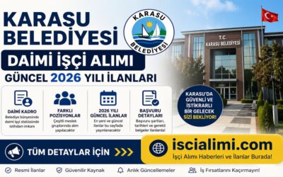 Karasu Belediyesi Daimi İşçi Alımı Güncel 2026 Yılı İlanları