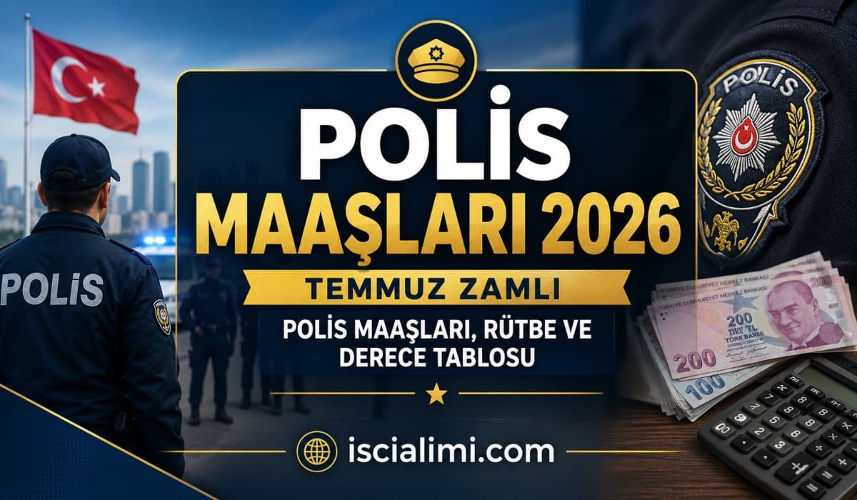 Polis Maaşları 2026: Temmuz Zamlı Polis Maaşları, Rütbe ve Derece Tablosu