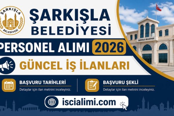 Şarkışla Belediyesi Personel Alımı 2026 Güncel İş İlanları Başvuru Şekli