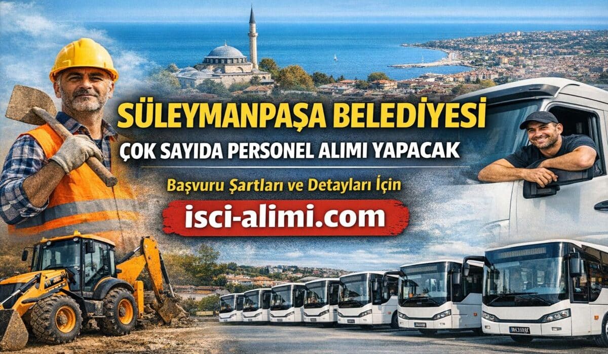 Süleymanpaşa Belediyesi Personel Alımı 2026 – Güncel İş İlanları Başvuru Sayfası ve Şartları