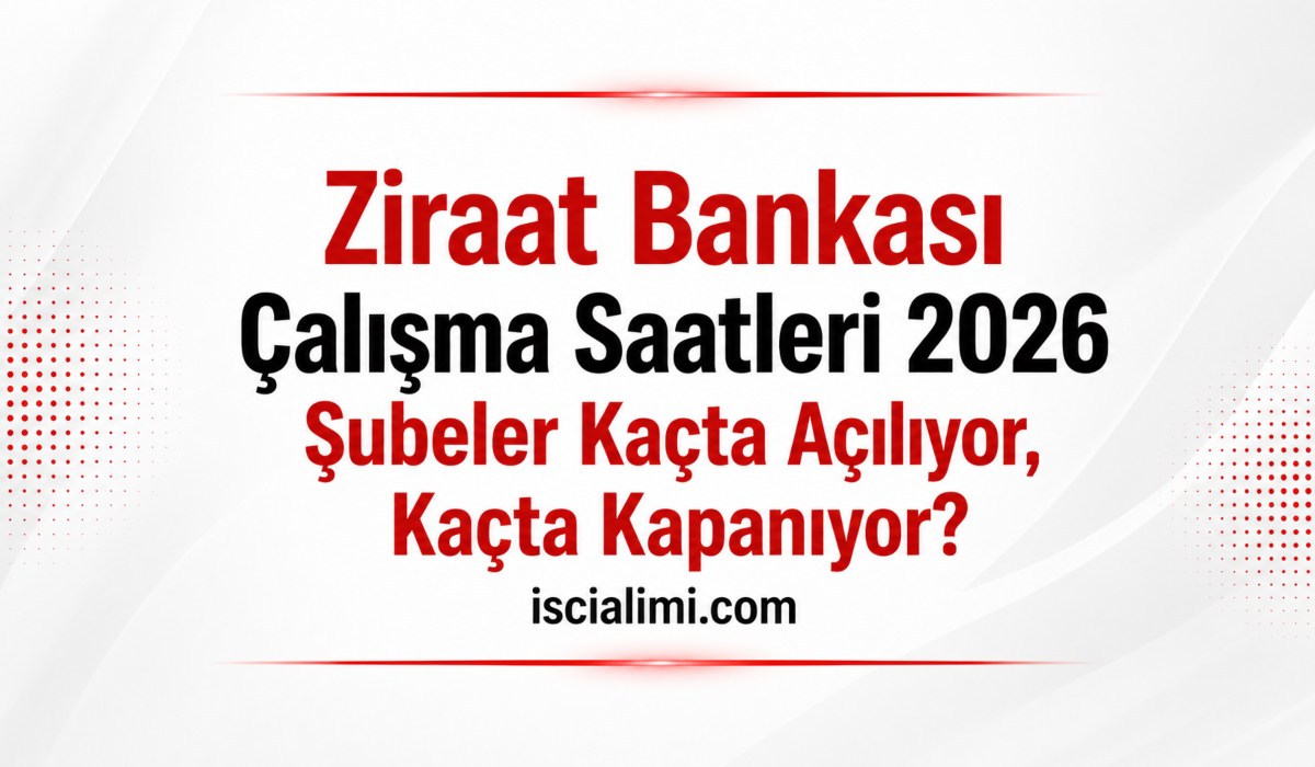Ziraat Bankası Çalışma Saatleri 2026 – Şubeler Kaçta Açılıyor, Kaçta Kapanıyor?