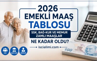 2026 Emekli Maaş Tablosu – SSK, Bağ-Kur ve Memur Zamlı Maaşlar Ne Kadar Oldu?