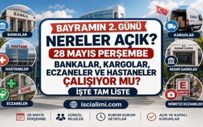 Bayramın 2. Günü Nereler Açık? 28 Mayıs Perşembe Bankalar, Kargolar, Eczaneler ve Hastaneler Çalışıyor mu? İşte Tam Liste