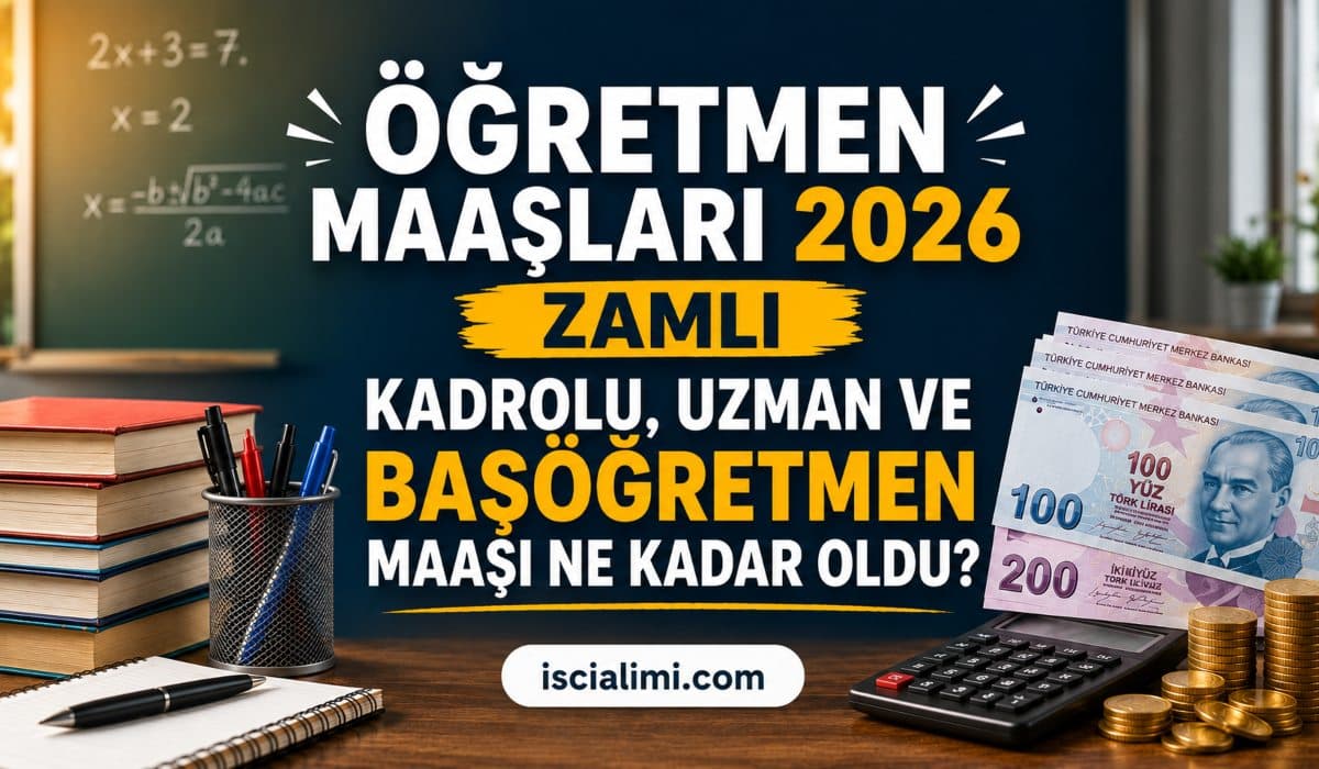Öğretmen Maaşları 2026: Zamlı Kadrolu, Uzman ve Başöğretmen Maaşı Ne Kadar Oldu?