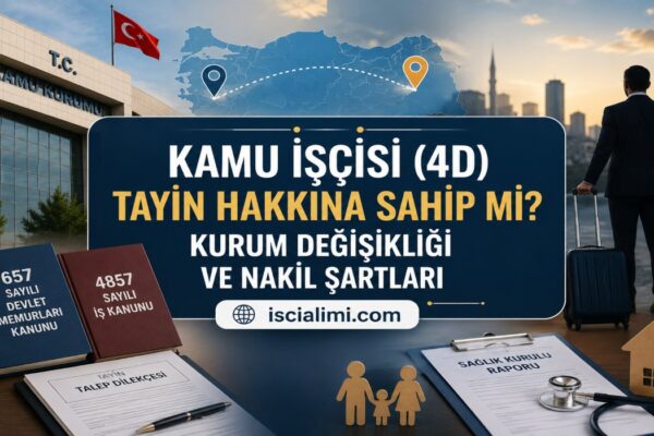 Kamu İşçisi (4D) Tayin Hakkına Sahip mi? Kurum Değişikliği ve Nakil Şartları