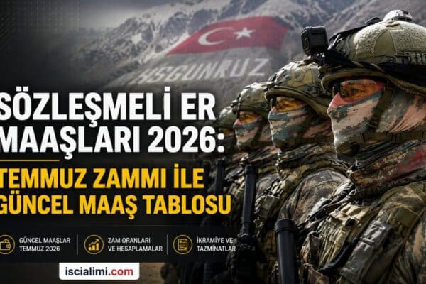 Sözleşmeli Er Maaşları 2026: Temmuz Zammı ile Güncel Maaş Tablosu