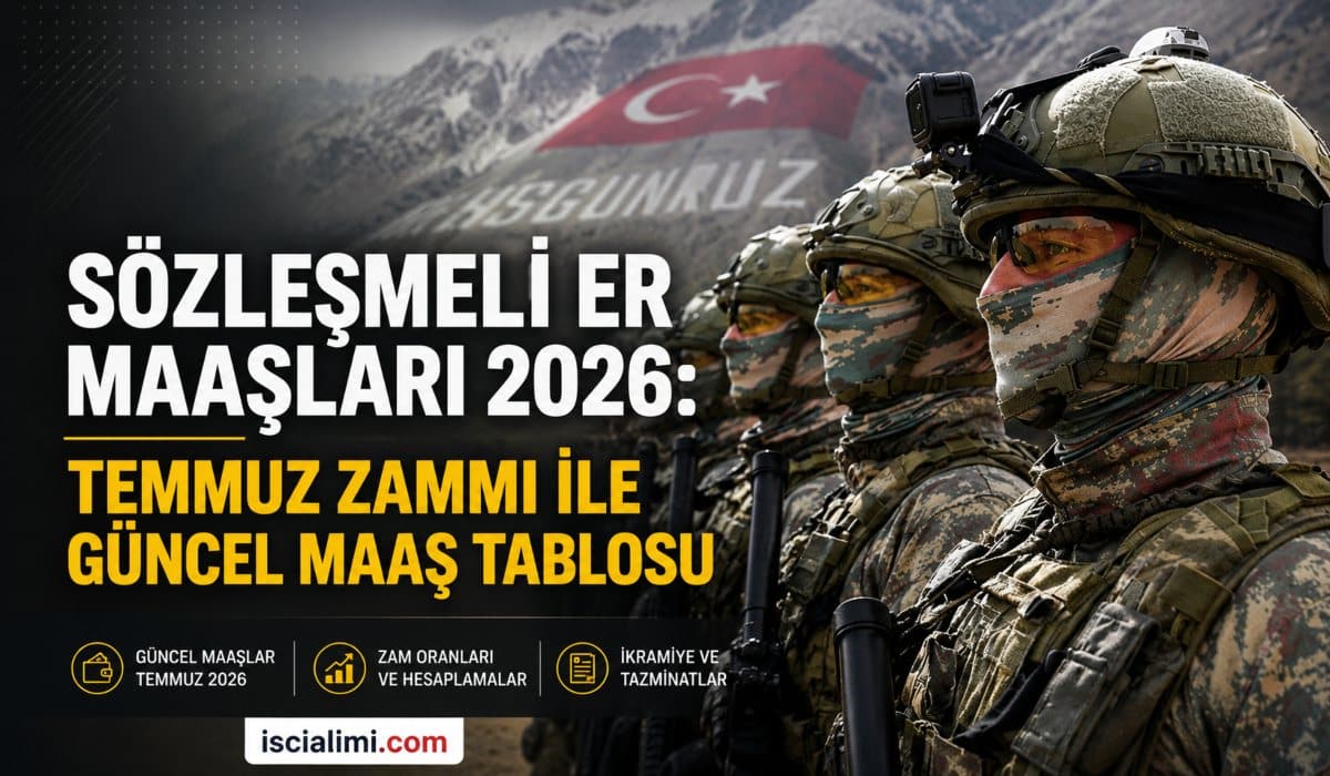 Sözleşmeli Er Maaşları 2026: Temmuz Zammı ile Güncel Maaş Tablosu