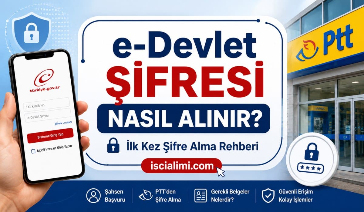 e-Devlet Şifresi Nasıl Alınır? İlk Kez Şifre Alma Rehberi