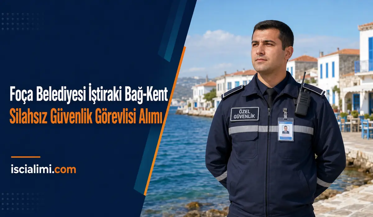 Foça Belediyesi İştiraki Bağ-Kent 6 Silahsız Güvenlik Görevlisi Alımı 2026