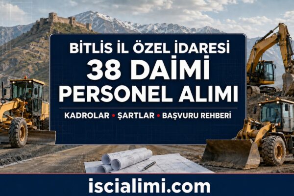 Bitlis İl Özel İdaresi Personel A.Ş. 38 Daimî İşçi Alımı 2026 İlanı: Kadrolar, Şartlar ve Başvuru Rehberi