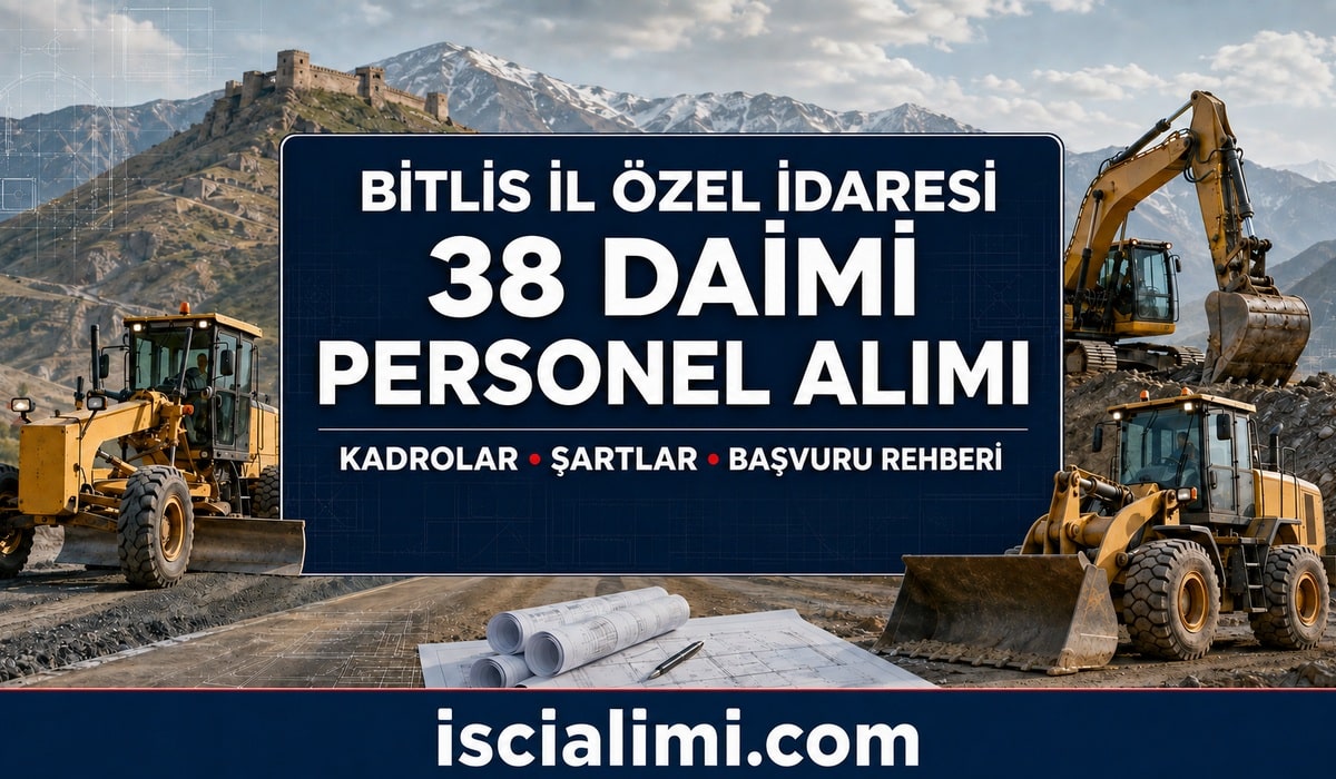 Bitlis İl Özel İdaresi Personel A.Ş. 38 Daimî İşçi Alımı 2026 İlanı: Kadrolar, Şartlar ve Başvuru Rehberi