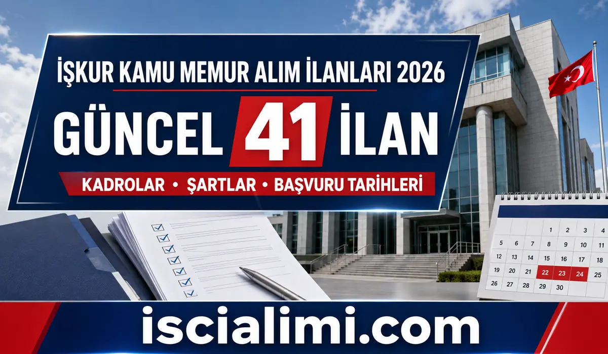 İŞKUR Kamu Memur ve Personel Alımı İlanları 2026: Güncel 41 İlanın Tam Listesi