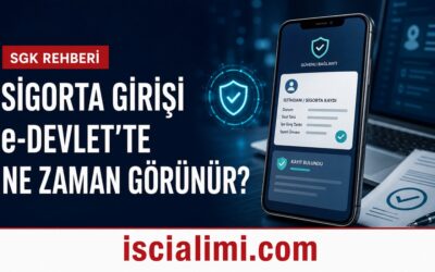 Sigorta Girişi e-Devlet’te Ne Zaman Görünür? İşe Giriş Bildirgesi Görünmüyorsa Ne Yapılmalı?